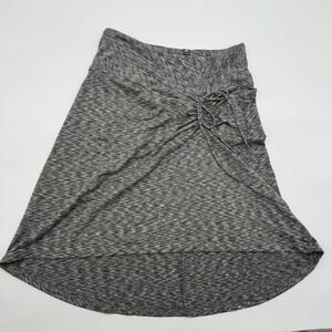 The North Face Womens Skirt Small‎ Gray Marled Athleisure Drawstring Ruched